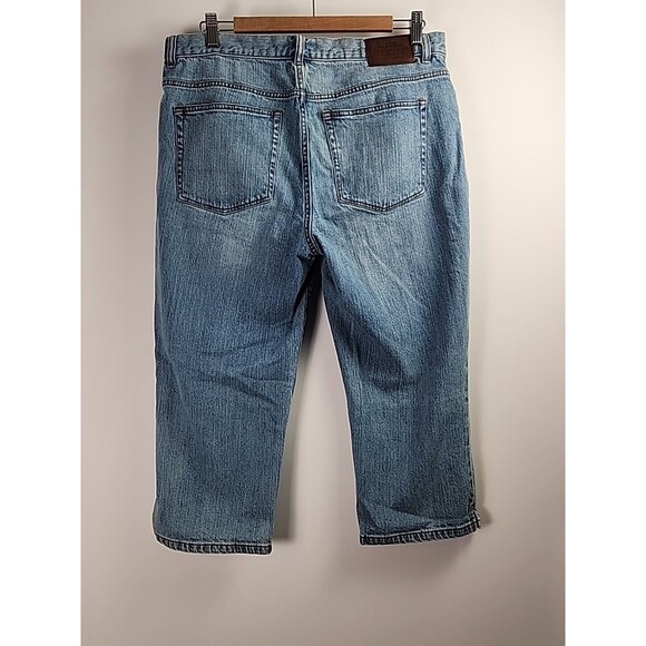 Lauren Jeans Co Cropped Light Wash Denim Womens Capri Size 12 LRL Ralph Lauren - Picture 5 of 10